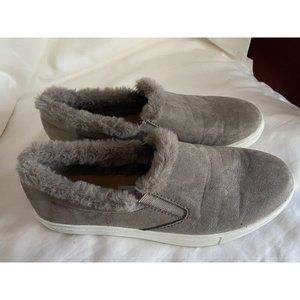 Brash Women's Devonne Gray Fur Slip-On Size 7.5
